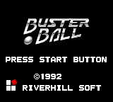 Buster Ball (Japan) Title Screen